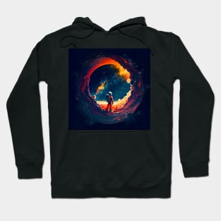 An astronomical black hole with another universe inside Hoodie